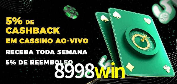 Promoções do cassino ao Vivo 8998win